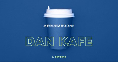 Kultura kafe blue modern-bold