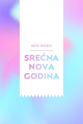 Nova godina, novi počeci blue modern-bold