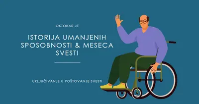 Istorija umanjenih sposobnosti & meseca svesti blue modern-color-block