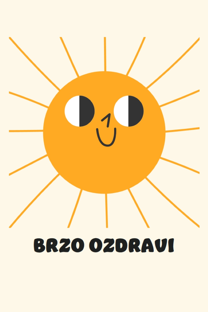 Šaljemo sunce yellow vintage-retro