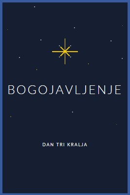 Obeležavanje Bogojavljanja blue modern-simple