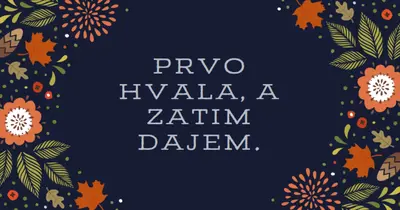 Prvo hvala, a zatim dajući black organic-simple
