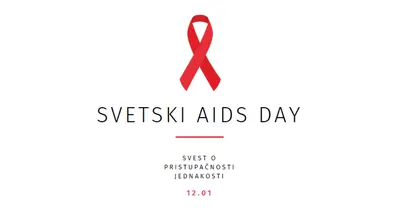 Podizanje svesti o AIDS-u white modern-simple