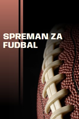 Spreman za fudbal brown modern-simple