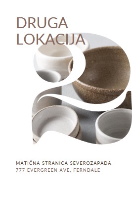 Druga lokacija je otvorena white modern-simple