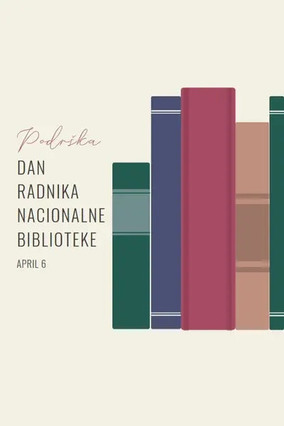 Podrška za radnike u biblioteci green modern-simple