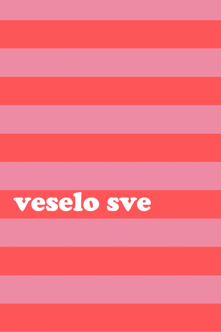 Sve je veselo pink modern-bold