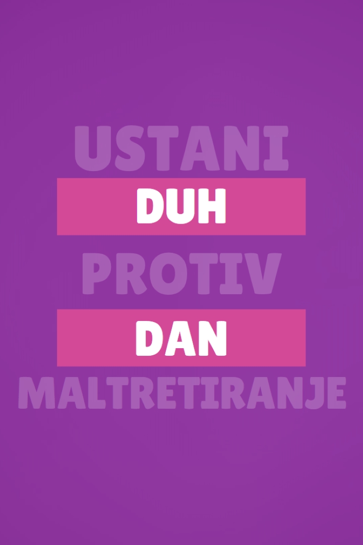 Suoиite se sa nasilniљtima. purple modern-bold