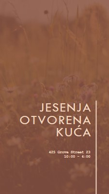 Jesenja otvorena kuća brown modern-simple