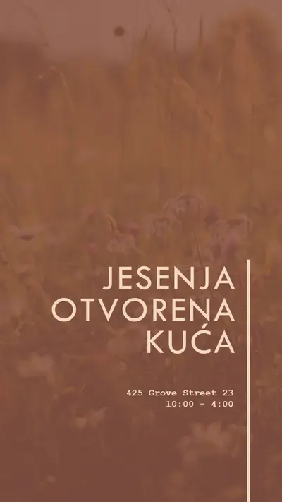Jesenja otvorena kuća brown modern-simple