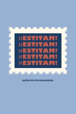 Čestitamo novim građanima blue modern-simple