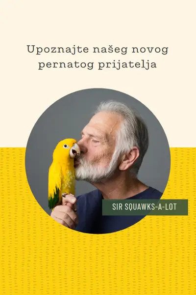 Ptica u ruci yellow organic-simple