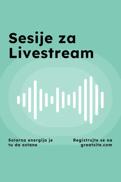 Sesije za Livestream green modern-simple