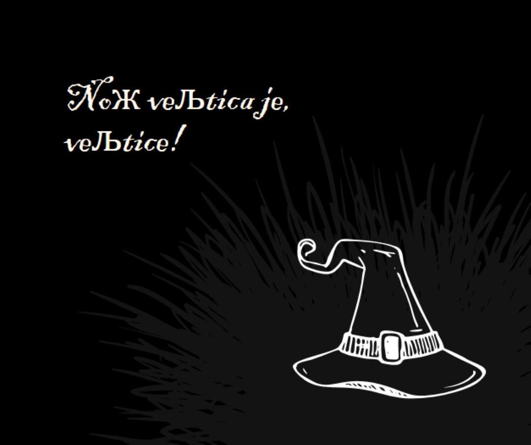 Noć veštica je black whimsical-line