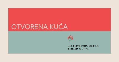 Artsy otvorena kuća red modern-simple