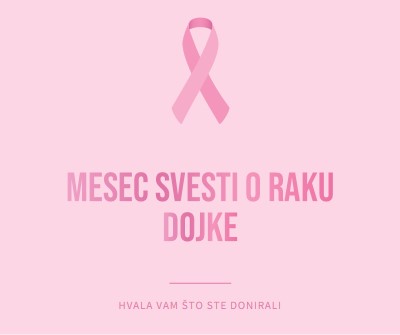 Mesec svesti o raku dojke pink modern-simple