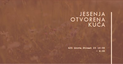 Jesenja otvorena kuća brown modern-simple