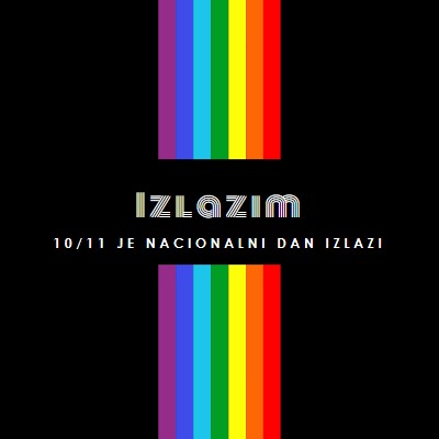 Izlazim black vintage-retro