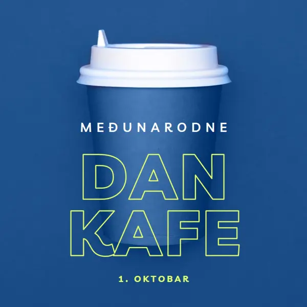Kultura kafe blue modern-bold
