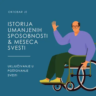 Istorija umanjenih sposobnosti & meseca svesti blue modern-color-block