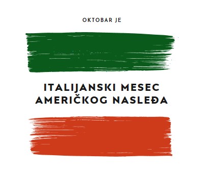 Proslava italijanskog američkog nasleđa white modern-bold