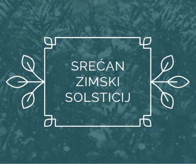 Zimsko solsticijsko letnje dane green modern-simple