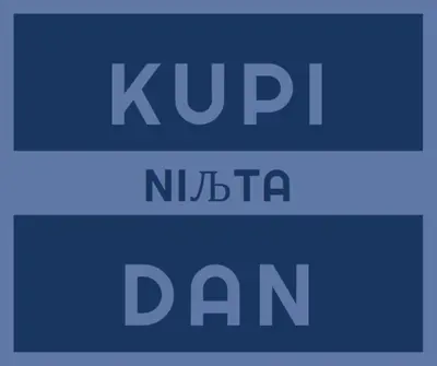 Stanite i nemojte kupi blue modern-bold