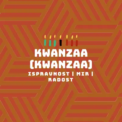 Želja za ovu Kwanzu orange modern-geometric-&-linear