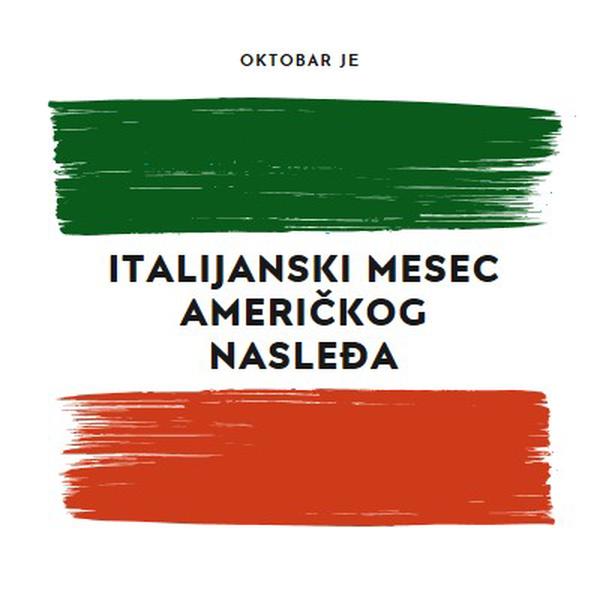 Proslava italijanskog američkog nasleđa white modern-bold