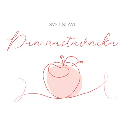 Dan nastavnika red whimsical-line