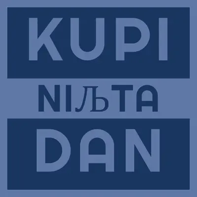 Stanite i nemojte kupi blue modern-bold