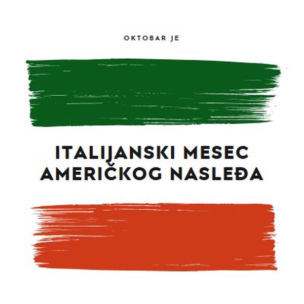 Proslava italijanskog američkog nasleđa white modern-bold