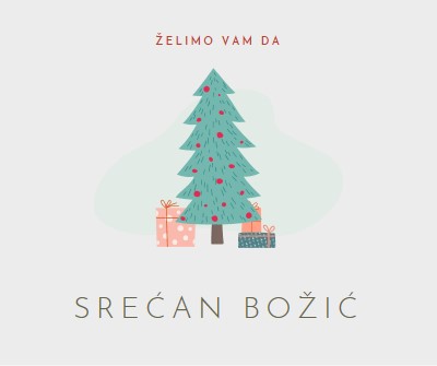 Želimo vam srećan Božić pink whimsical-color-block