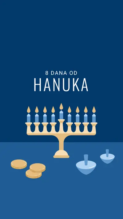 8 dana proslave blue modern-color-block