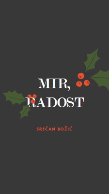 Mir, ljubav, radost gray modern-simple