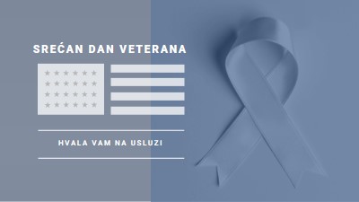 Počastvovanje američkih veterana gray modern-simple