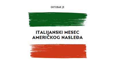 Proslava italijanskog američkog nasleđa white modern-bold