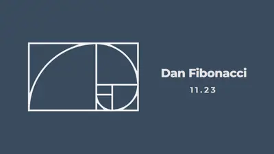 Dan Fibonacci blue modern-simple