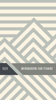 Međunarodni dan planine gray modern-geometric-&-linear