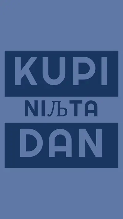 Stanite i nemojte kupi blue modern-bold