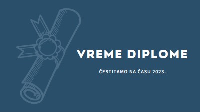 Vaša diploma blue modern-simple