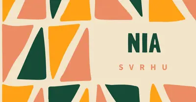 Kwanza princip o Nijama orange whimsical-color-block