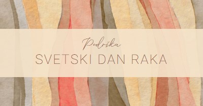 Dan podrške svetskom raku yellow modern-simple