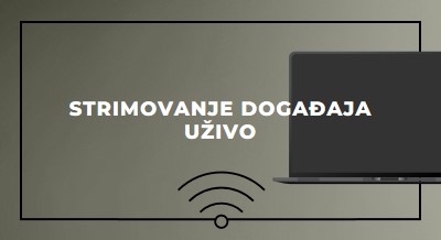 Strimovanje događaja uživo gray modern-bold