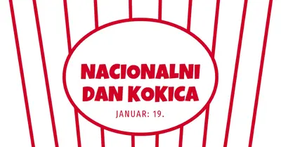 Nacionalni dan kokica white whimsical-line