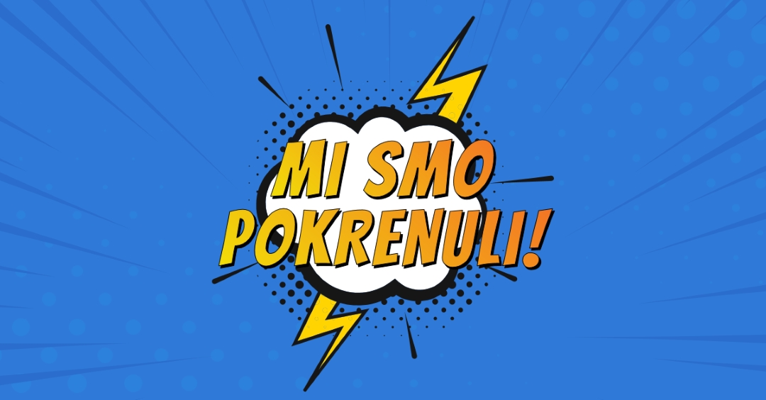 Mi smo pokrenuli! blue modern-bold