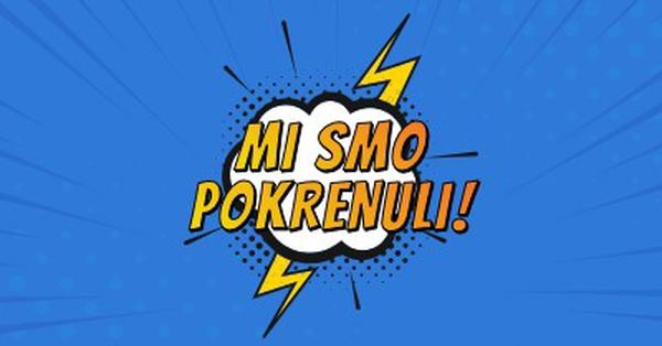 Mi smo pokrenuli! blue modern-bold