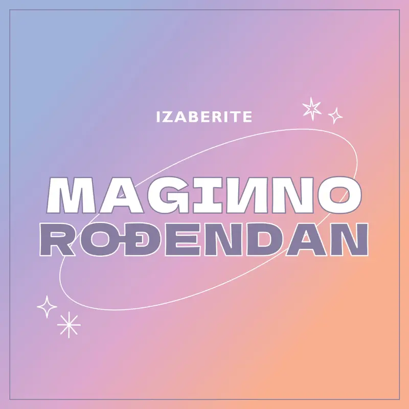 Čaroban rođendan purple magical,modern,gradient