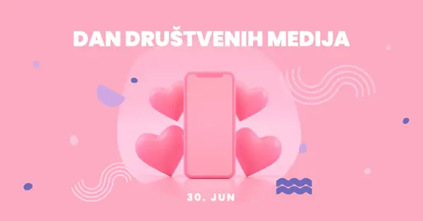 Srca i pratioci pink modern-bold