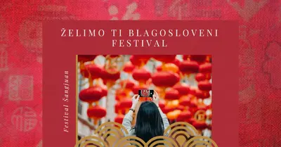 Srećan festival fenjeraša red modern-simple
